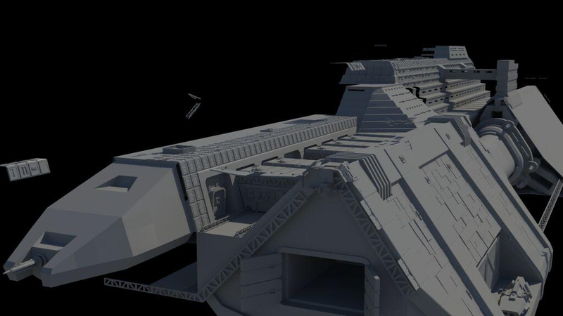 Illustration for article titled How Syfy's Dark Matter Created the Ultimate Police Ship